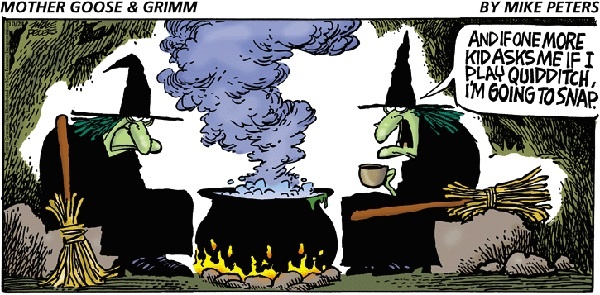 Witch-Quiditch Cartoon