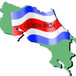 Costa Rica Flag Map